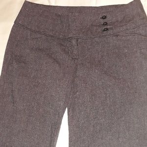 Chime gray womens dress pants w buttons